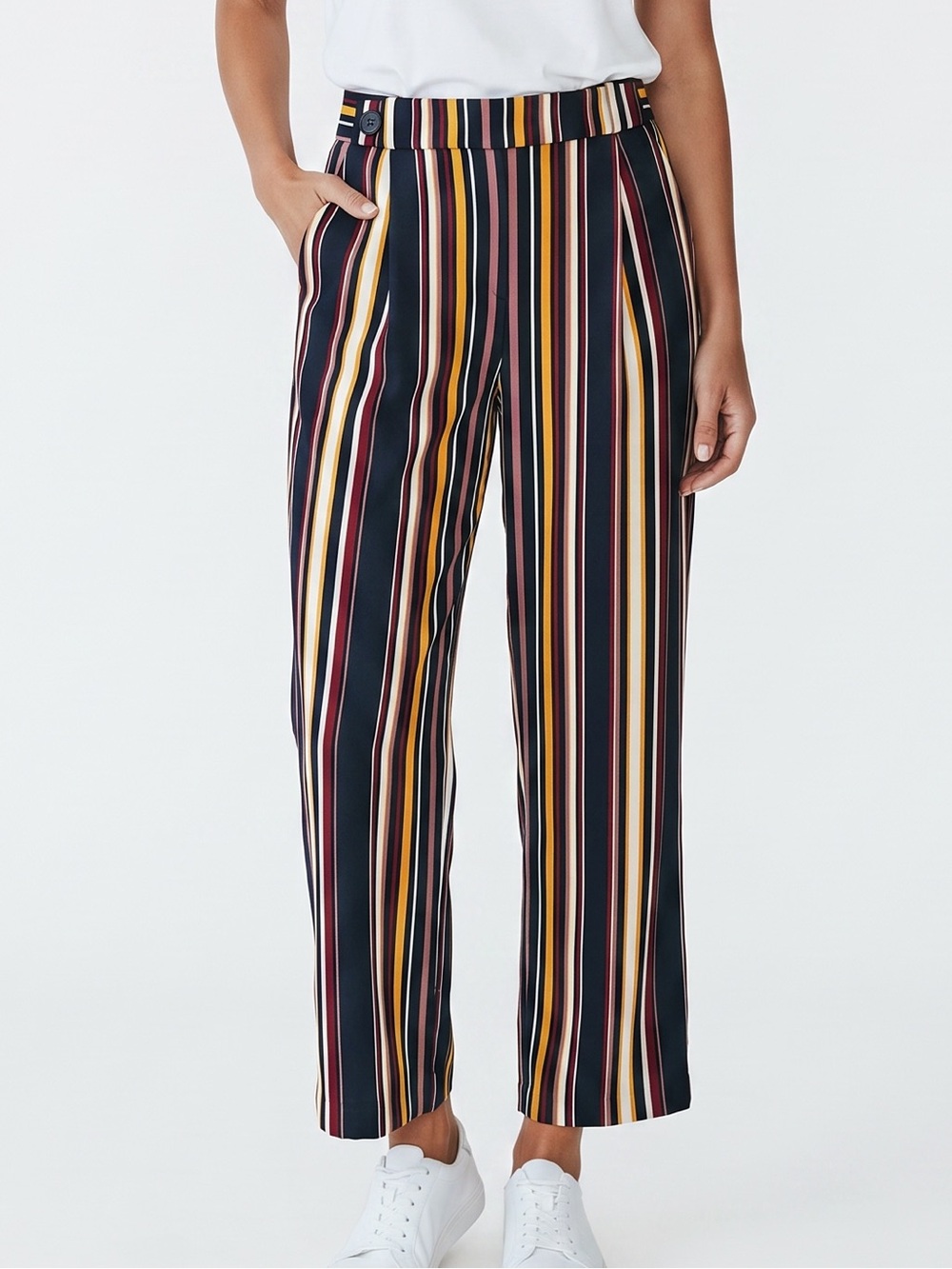 ✨3 for $10✨ Soho Colourful Multi-Striped Wide-Leg Pants